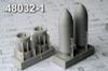 ZAB-500Sh with nose cone 2 pcs., ADVANCED MODELING 48032-1